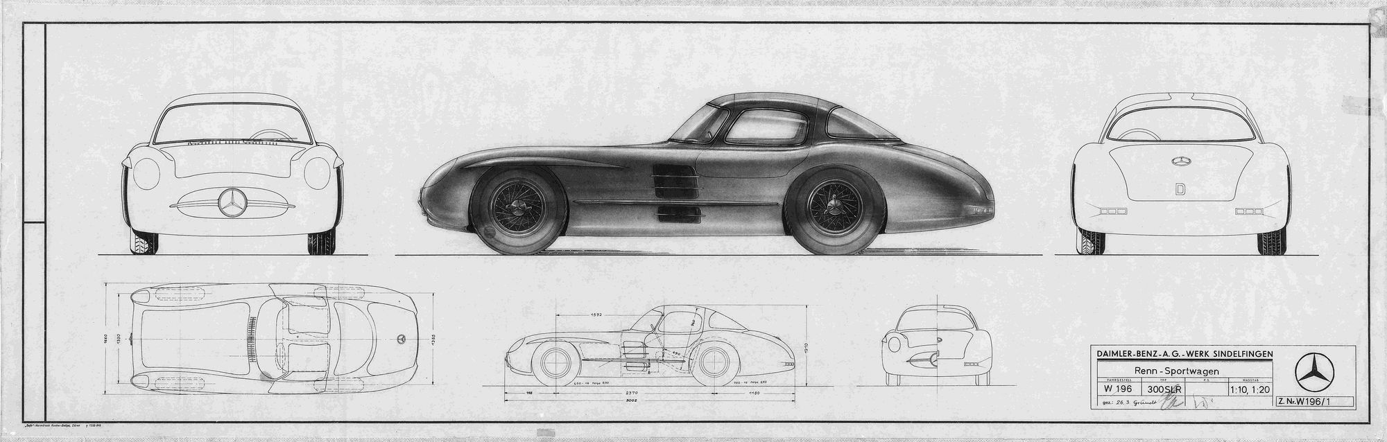 Drawings for the 300 SLR