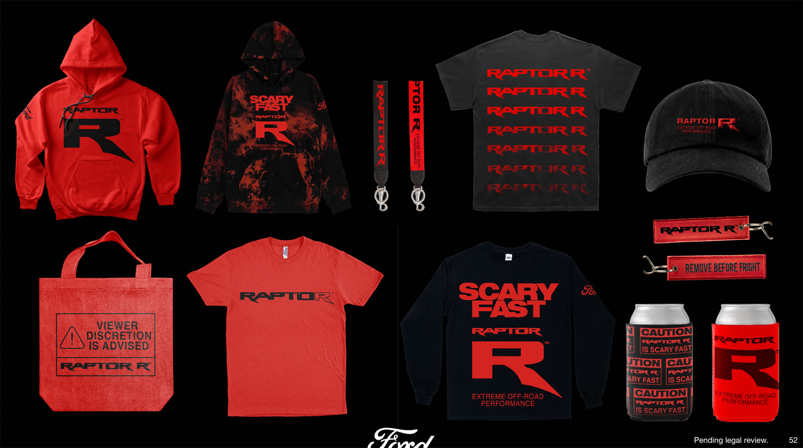 ford raptor r apparel and swag