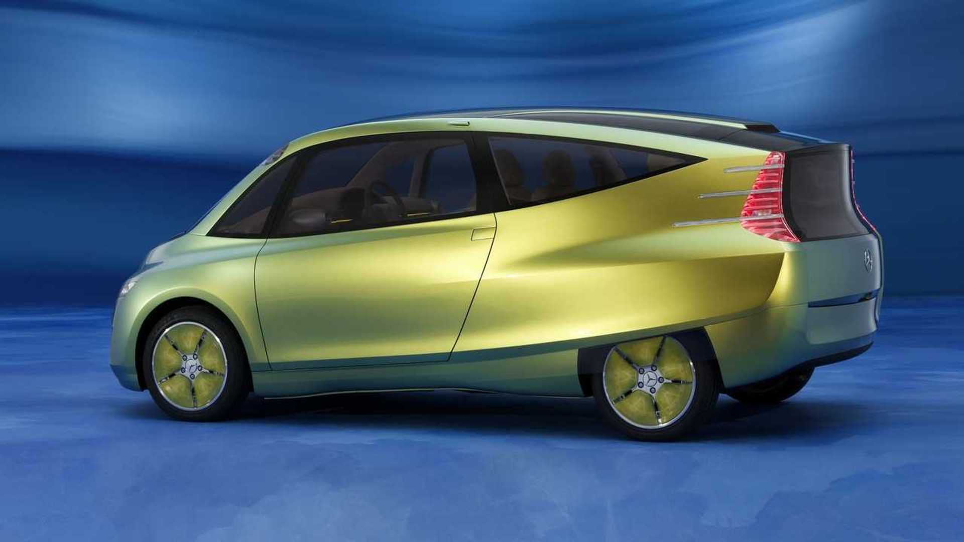 side of green 2005 Mercedes-Benz Bionic concept car