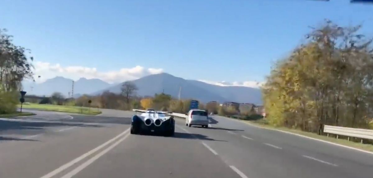 DEVEL Sixteen, driving on a road