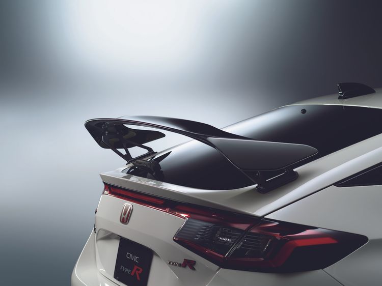 close-up of 2023 Honda Civic Type-R rear wing